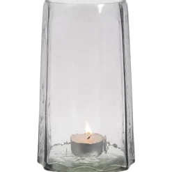 Theelichthouder Dily - zand - 25xØ15 cm