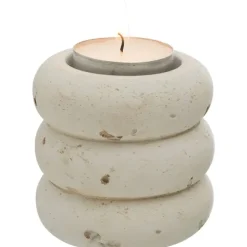 Theelichthouder Nordic - off-white - 6,5xØ7 cm