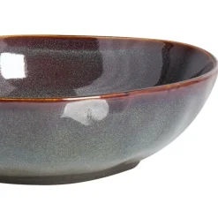 THYME - Diepe borden set van 8 - Donkergroen - Steengoed