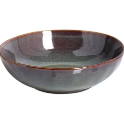 THYME - Diepe borden set van 4 - Donkergroen - Steengoed