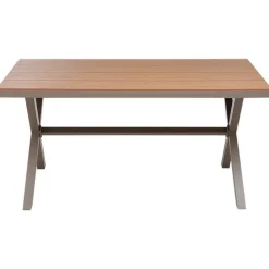 TIANO - Tuintafel - Taupe - Aluminium