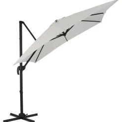 Tiltable Floating Parasol 250x250 cm - Starker schwimmender Sonnenschirm - Ecru