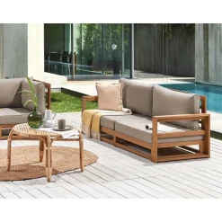 TIMOR II - Tuinbank 2-zits - Lichthout - Gecertificeerd Acaciahout