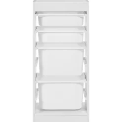 TOBIN - Kast met 4 lades - Wit - Vezelplaat