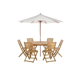 TOLVE - Tuinmeubel set - Lichte houtkleur - Acaciahout