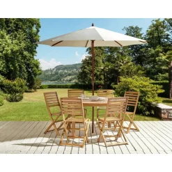 TOLVE - Tuinmeubel set - Lichte houtkleur - Acaciahout