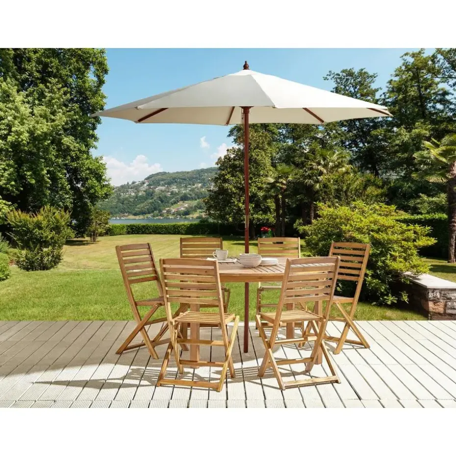 TOLVE - Tuinmeubel set - Lichte houtkleur - Acaciahout