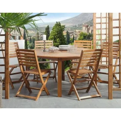 TOLVE - Tuinmeubel set - Lichte houtkleur - Acaciahout