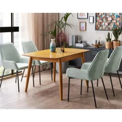 TOMS - Uitschuifbare eettafel - Lichthout - 100/130 x 80 cm - MDF