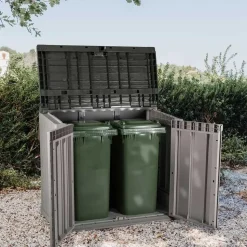 Toomax Stora way opbergbox 842 liter - taupe donker grijs