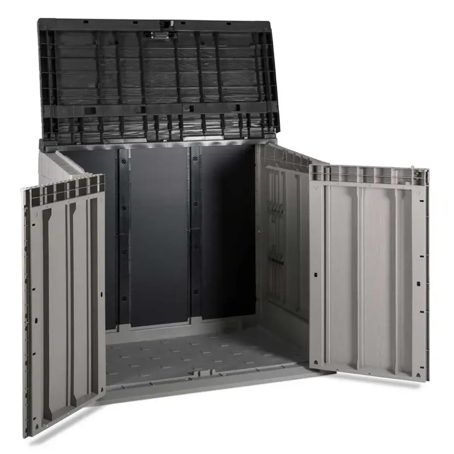 Toomax Stora way opbergbox 842 liter - taupe donker grijs