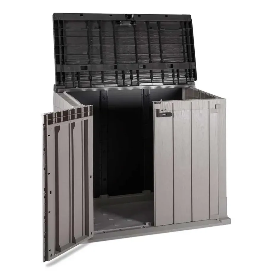 Toomax Stora way opbergbox 842 liter - taupe donker grijs