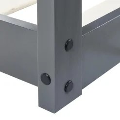 TOSSE - Kinderbed - Grijs - 90 x 200 cm - Hout