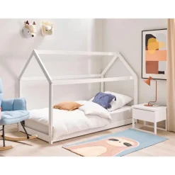 TOSSE - Kinderbed - Wit - 90 x 200 cm - Hout