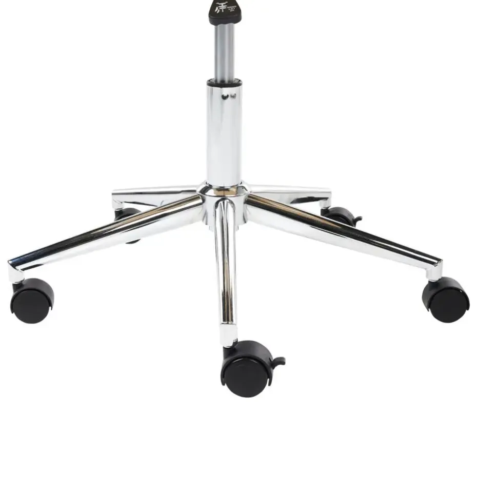 TOTOWA - Bureaustoel - Donkerhout/Zwart - Kunstleer