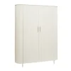 Tower living Corbetta wandkast 2 deurs wit/grijs mdf 145x45x180cm