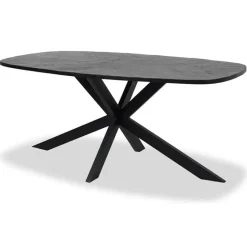 Tower Living Silvi eettafel visgraat zwart 200x110x78