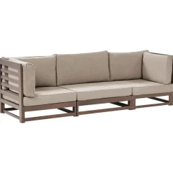 TRANI - Loungebank 3-zits - Bruin - Acaciahout