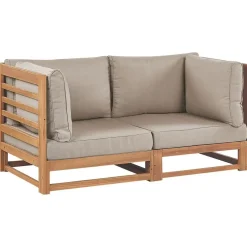 TRANI - Loungebank 2-zits - Lichthout - Acaciahout