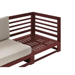 TRANI - Loungebank 3-zits - Mahonie - Acaciahout