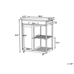 TRAPANI - Keukentrolley - Zwart - MDF