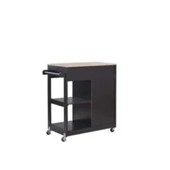 TRAPANI - Keukentrolley - Zwart - MDF