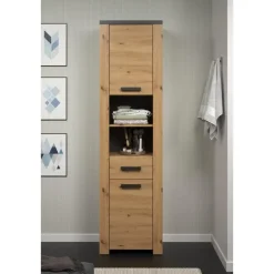 Trendteam Kolomkast Follow - 53 x 35 x 196 cm - Artisan Oak