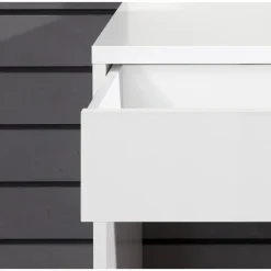 Trendteam Make-uptafel Basix - 85 x 40 x 141 cm - 100% Melaminegecoat - Wit