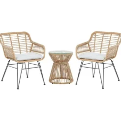 TRESTINA - Bistroset voor 2 - Natuurlijk - PE rotan