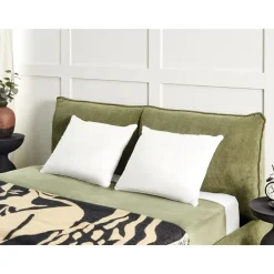 TRIGLAV - Hoofdkussen set van 2 - Wit - 50 x 60 cm - Laag - Polyester