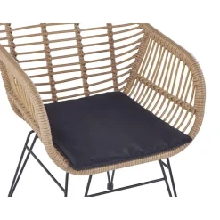 TROPEA II - Bistroset voor 2 - Natuurlijk - PE rotan