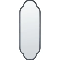 TROUY - Wandspiegel - Zwart- 32 x 102 cm - Metaal