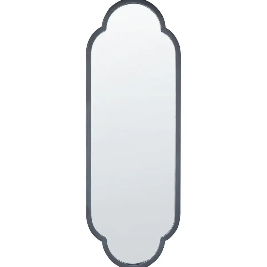 TROUY - Wandspiegel - Zwart- 32 x 102 cm - Metaal