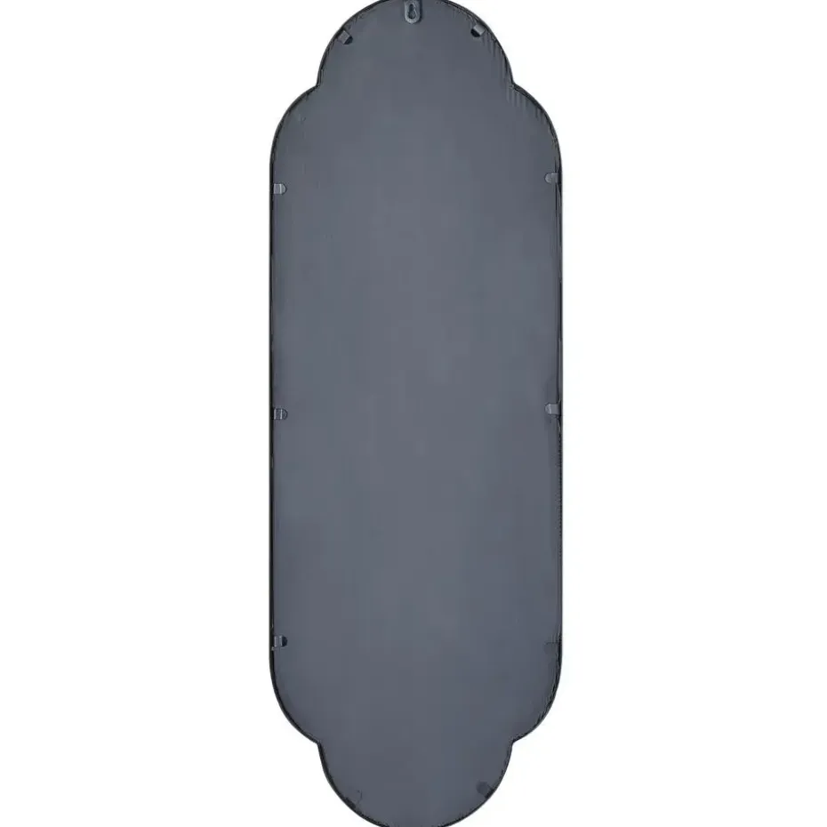 TROUY - Wandspiegel - Zwart- 32 x 102 cm - Metaal