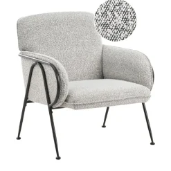 TRYSNES - Fauteuil - Zwart/Wit - Polyester