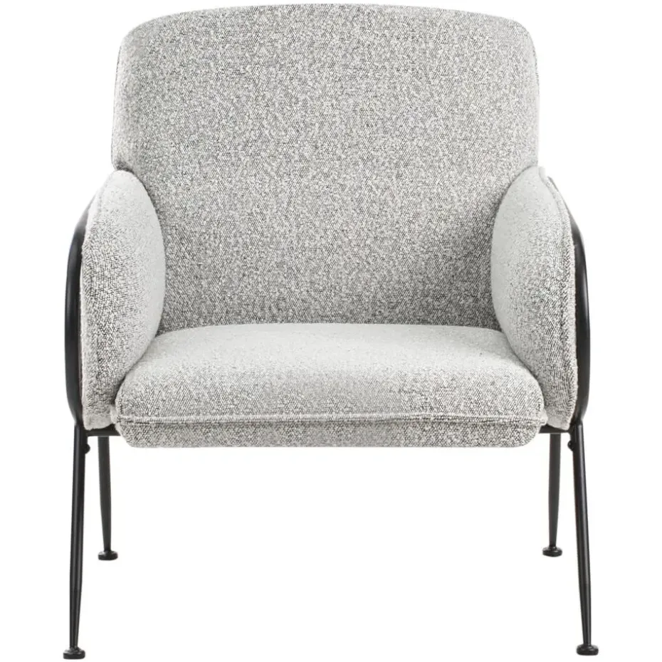 TRYSNES - Fauteuil - Zwart/Wit - Polyester