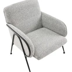 TRYSNES - Fauteuil - Zwart/Wit - Polyester