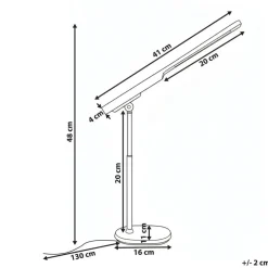 TUCANA - Bureaulamp LED - Zwart - Synthetisch materiaal