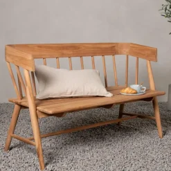 Tuinbank Naturel Teakhout - 132x132x85cm - Split