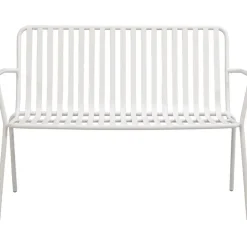 Tuinbank Vence - metaal zand - 81x114x62 cm