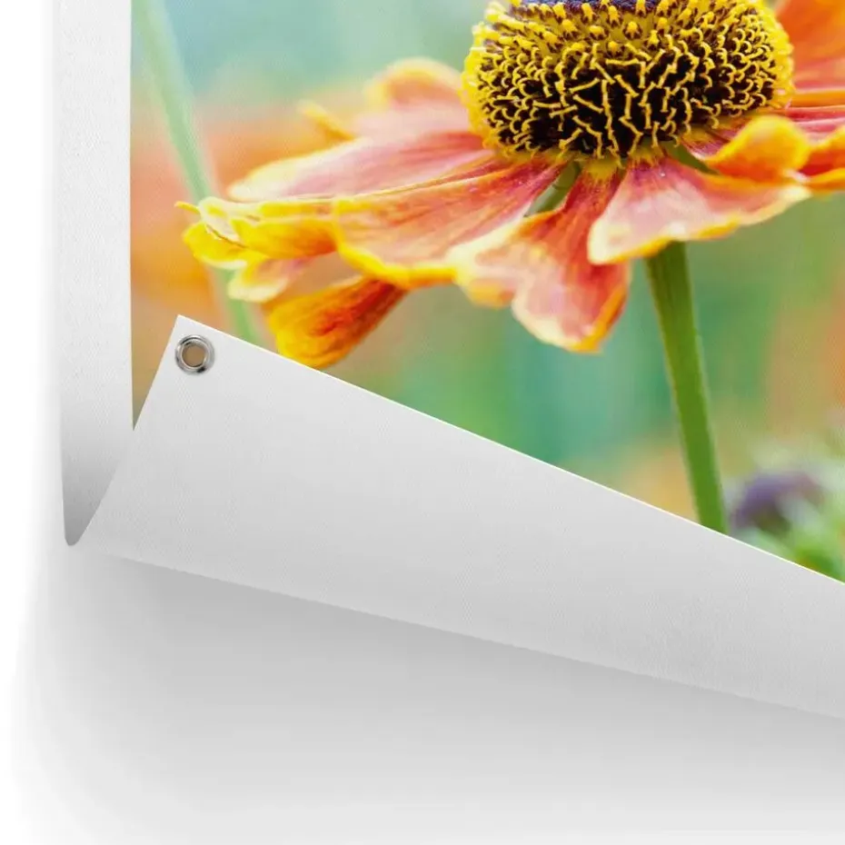 Tuinposter Bloem - 80 x 60cm - Oranje