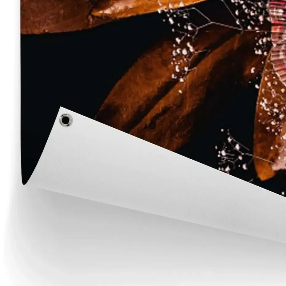 Tuinposter Bloemenrijkdom - 100 x 140cm - Bruin