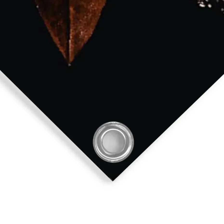 Tuinposter Bloemenrijkdom - 100 x 140cm - Bruin