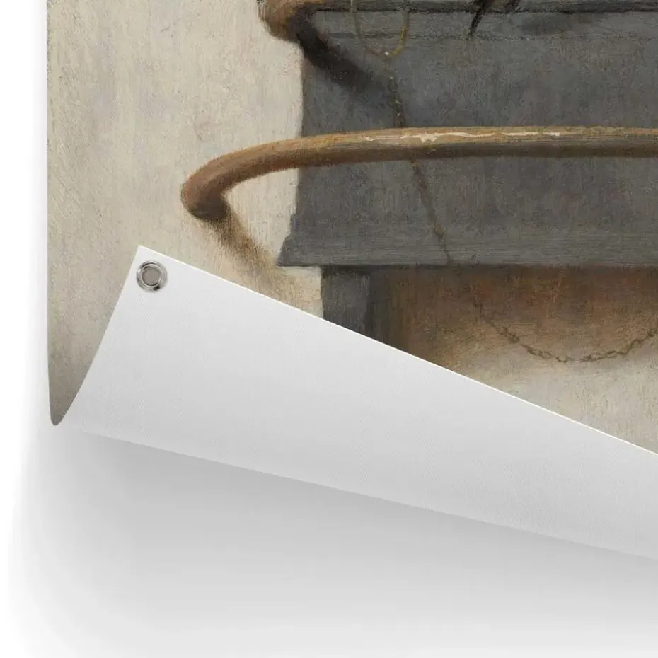 Tuinposter Carel Fabritius Het Puttertje - 80 x 60cm - Bruin