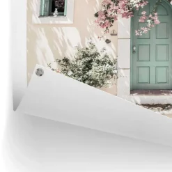 Tuinposter Deur in Griekenland - 80 x 60cm - Beige
