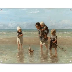 Tuinposter Israëls Kinderen der Zee - 60 x 80cm - Beige