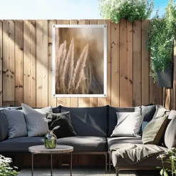 Tuinposter Pampas - 80 x 60cm - Beige