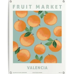 Tuinposter Sinasappelen - 80 x 60cm - Oranje