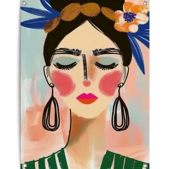 Tuinposter Spring Face - 80 x 60cm - Bont