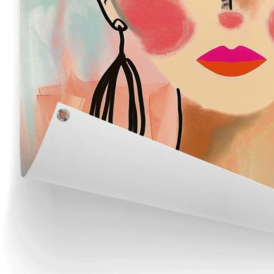 Tuinposter Spring Face - 80 x 60cm - Bont